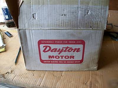 New dayton electric motor model 2N 880, hp. 1/2 ph. 3