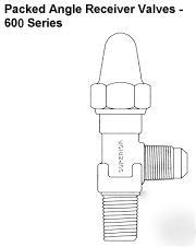 New superior packed angle valve 600A-4B in box