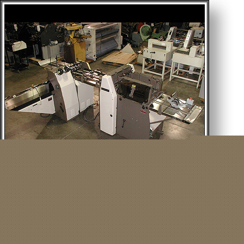 Rosback auto stitcher + 3 knife trimmer + very nice 