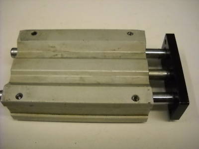 Used smc compact guided air cylinder, slide, MGQL20-75