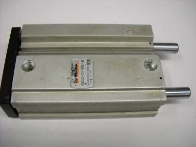 Used smc compact guided air cylinder, slide, MGQL20-75