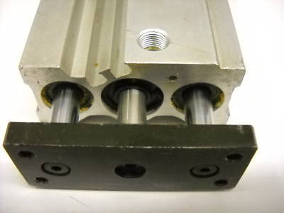 Used smc compact guided air cylinder, slide, MGQL20-75