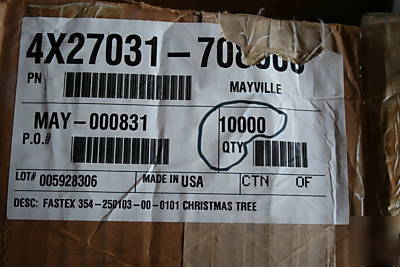 10,000 fastex christmas tree clips plastic fastener