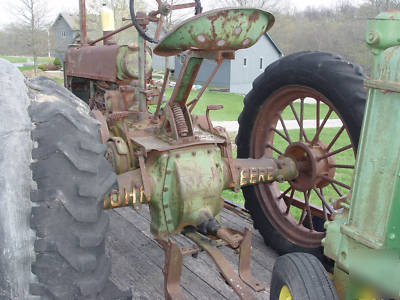 1937 john deere b with orig. factory round spoke wheels