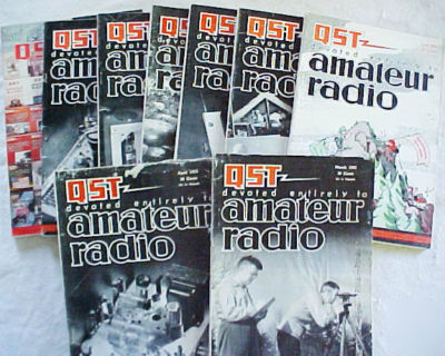 (9) issues 1953, 55 arrl qst magazine amateur ham radio
