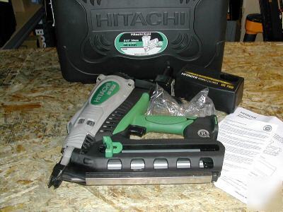 Cordless gas nail gun hitachi 21 degree full round head