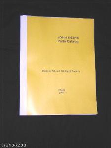 John deere 420 & 430 tractor parts catalog manual