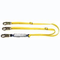 Msa safety works lanyard twin leg lc hook 1007708