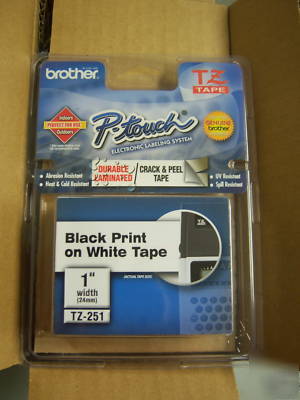 New 6 brother TZ251 p-touch label tape ptouch tz-251