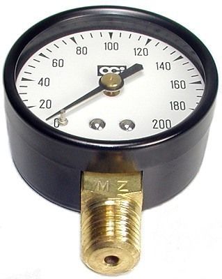 New oci instruments 200 psi pressure gauge meter