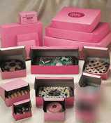 New pink bakery boxes - 10'' x 10'' x 5''