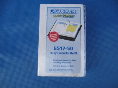 At-a-glance 2009 daily calendar refill E517-50 tabbed