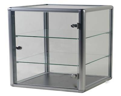 Counter top glass display showcase w/ lock