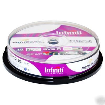 Lightscribe dvd-r 16X 4.7GB 10PK multi colour infiniti