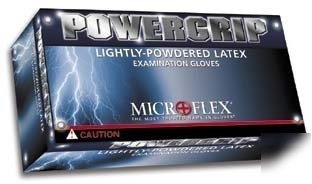 Microflex powergrip lightly-powdered latex : PG199-m