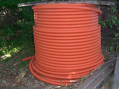 Roll orange conduit 1 1/2 dia. cable elertical apx 700'