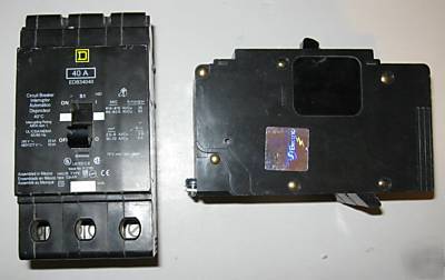 Square d edb 40 a 40A 3 pole 277/480V breaker EDB34040