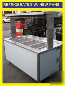 Vollrath refrigerated food display stand w ss pans 60