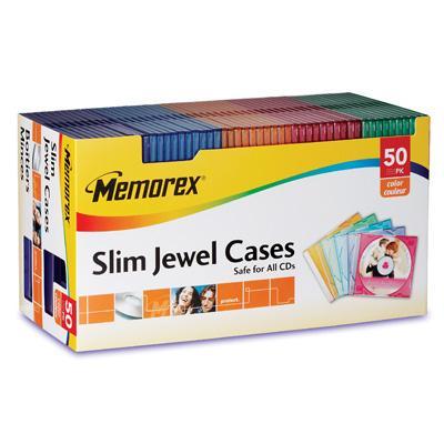01950 50 pk jewel cases memorex