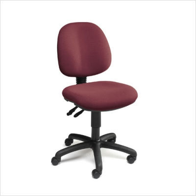 Choices articulating mid back chair fabric: burgundy