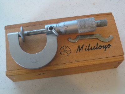 Mitutoyo 123-125 vernier disk micrometer 0-1