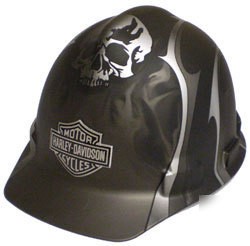 Rare harley davidson HDHHAT35 black skull hard hat