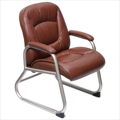 Ultimo ez-assemble guest chair burgundy leather