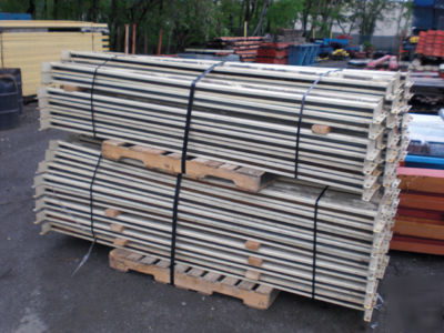 25 sections pallet rack 15X42X96 $45 a frame $10 a beam