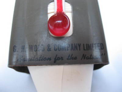 1946 g.h woodâ€™s thermometer paper cups dispenser