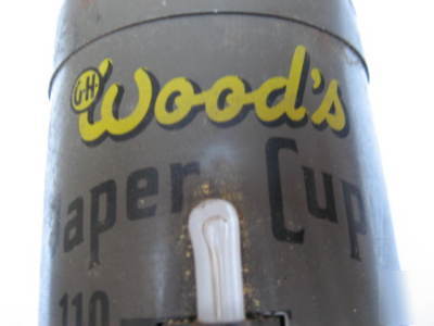 1946 g.h woodâ€™s thermometer paper cups dispenser