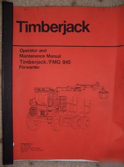 1989 timberjack fmg 910 logging forwarder manual r