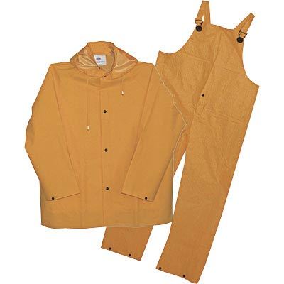 Boss 3-pc. yellow rain suit - .35MM, extra large