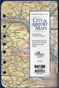Franklin planner refill city airports rand mcnally maps