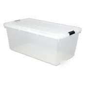 Iris clear storage box with lid - 44QUART