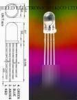 New 50X 5MM 4 pin rgb common cathode led 8,000MCD f/r