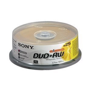 Sony DPW120 -dvd+rw 4.7 gb spindle 25 -storage media uk