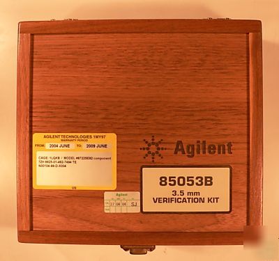 Agilent 85053B 3.5 mm verification kit- mint