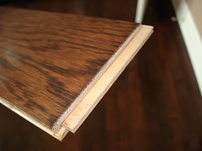 9/16 x 3 1/4 white oak hardwood flooring mocha finish