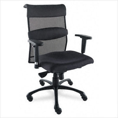 Alera eon mid-back swivel tilt chair black gray