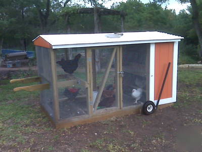 Chicken coop chicken tractor for fresh eggs, fertilizer