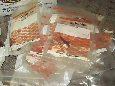 New devilbiss spray gun spare parts lot ~ 110 items ~ 