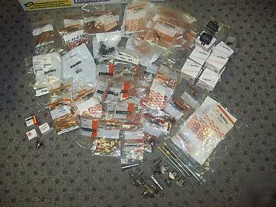 New devilbiss spray gun spare parts lot ~ 110 items ~ 