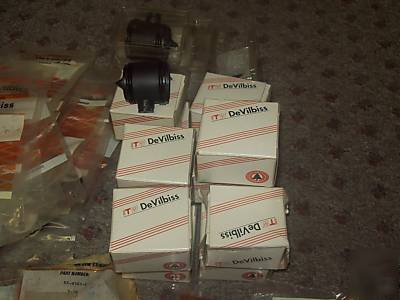 New devilbiss spray gun spare parts lot ~ 110 items ~ 