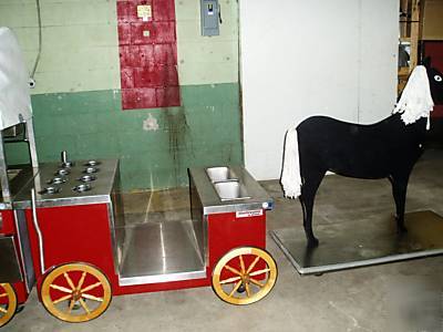 Wagon train hot food / salad bar buffet line must see 