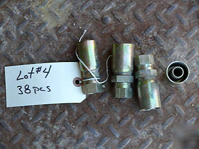 Lot of 38 hydraulic fittings