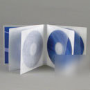 New 100 cd/dvd 5-disc holder - poly with safety sleeve