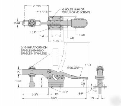 New carr lane cl-450-htc workholding toggle clamp 