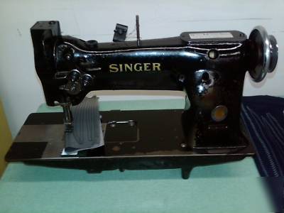 Singer double needle leather sewing machine 