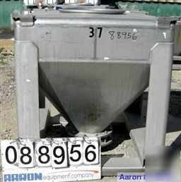 Used: tote systems tote bin, 35 cubic feet, 304 stainle