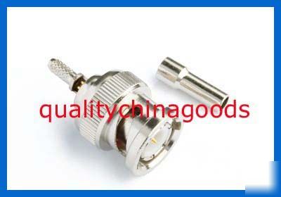10X bnc male crimp connector for RG174 RG316 straight